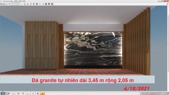 Đá granite ốp vách tivi