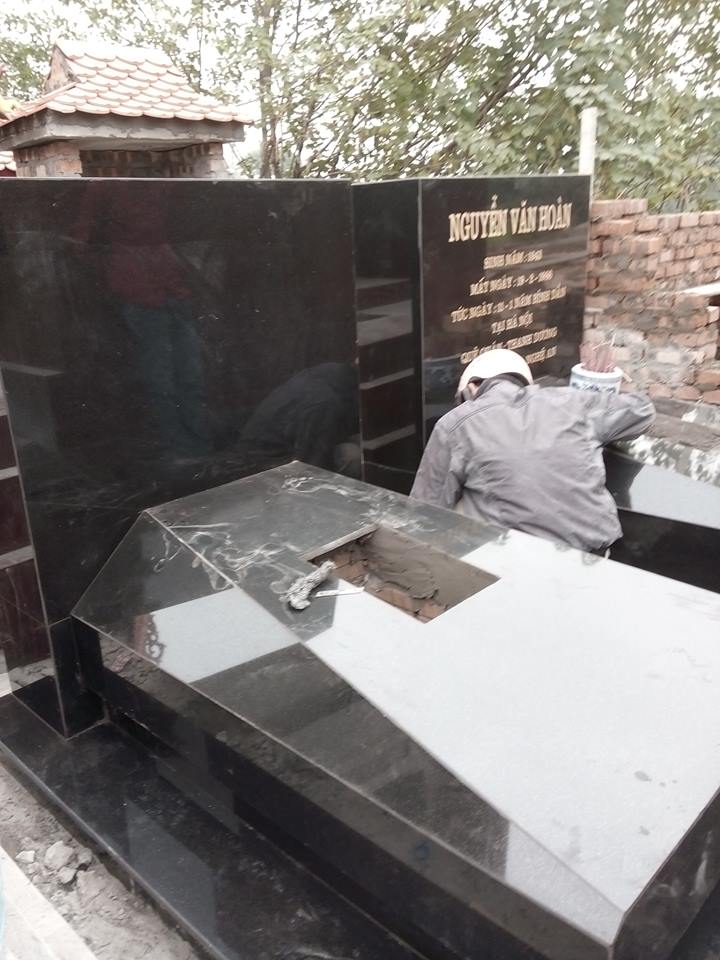 Đá ốp mộ hà nội đen ấn độ
