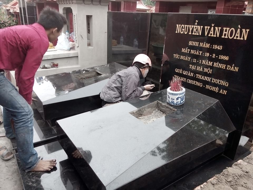 Đá ốp mộ hà nội đen ấn độ